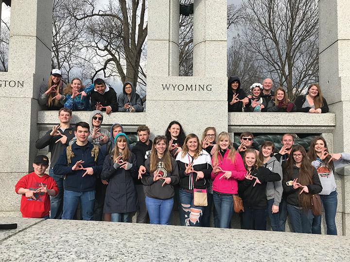 Bringing history to life: Worland High School students visit Washington